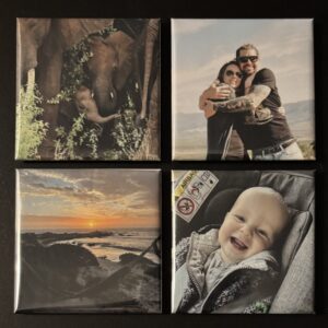 4 Personalised Photo Magnets